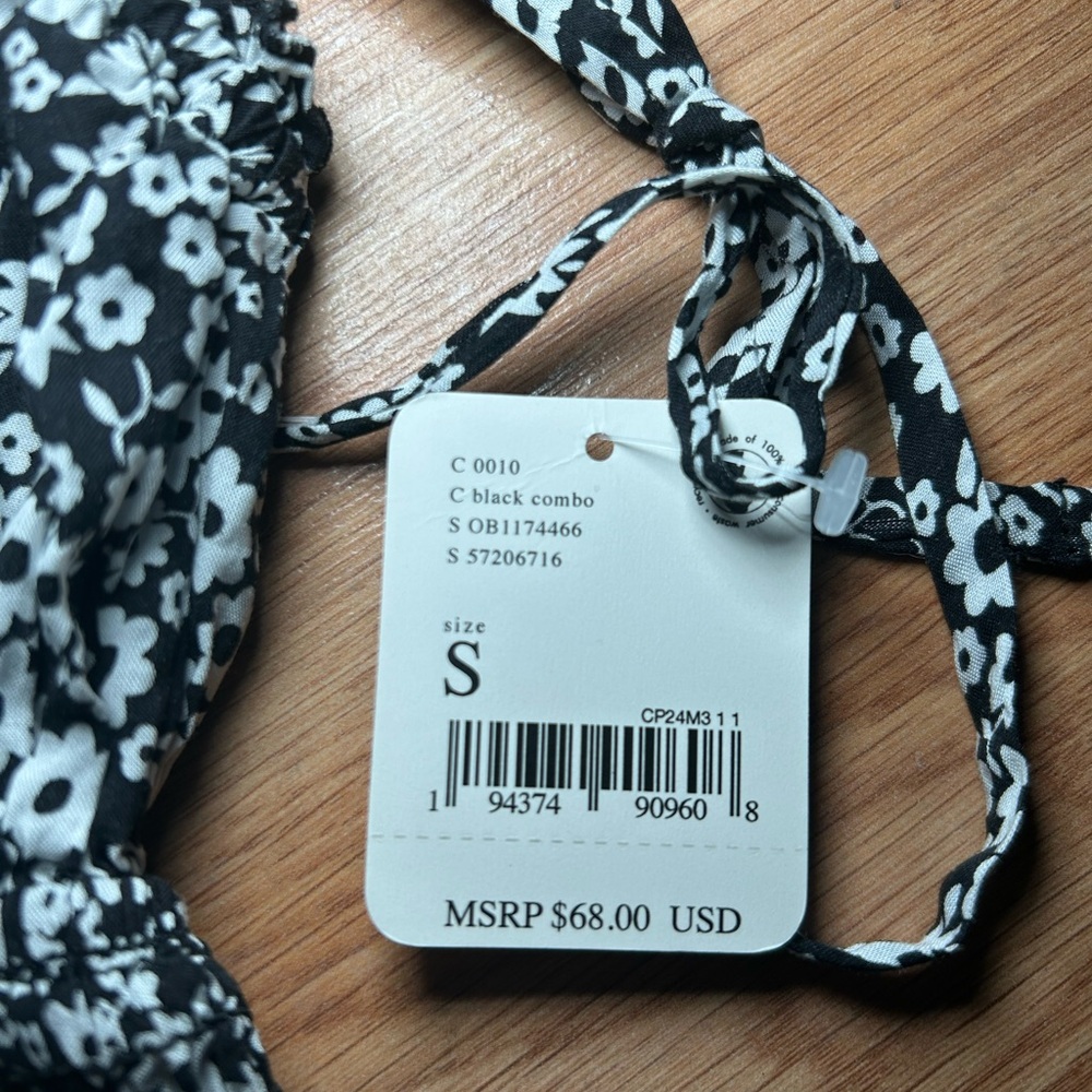 Free People Black and White Floral Bodysuit - Picture 9 of 15